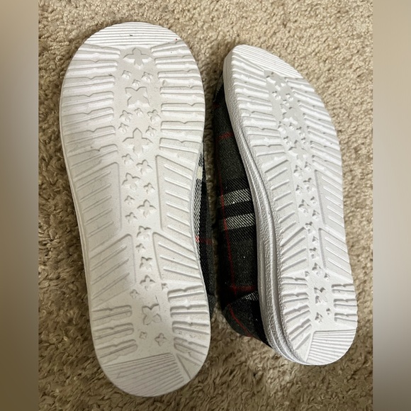 Corkys Kayak Slip On Flats in Black, White, and Red Plaid - Picture 8 of 8